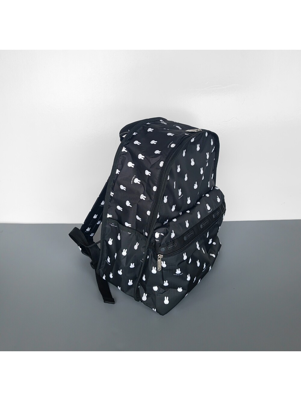 LeSportsac x Miffy Route Backpack Double Compartment Black NWT
